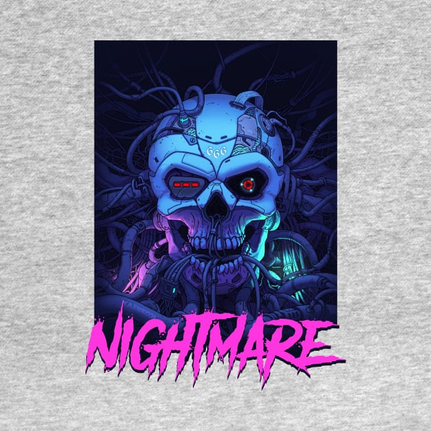 Nightmare Skull In Wires by KAENKODI